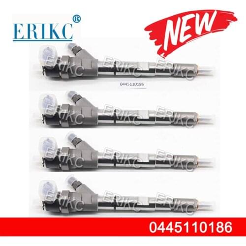4PCS 0445110186 (0445 110 186) Common Rail Sprayer Injector 0 445 110 186 For Hyundai Starex Libero/Starex 2.5CRDi KIA