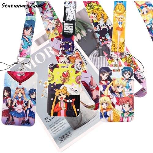JY030 Anime Magic Girl Key Chain Lanyard Neck Strap For Phone Keys ID Card Creative Lanyards