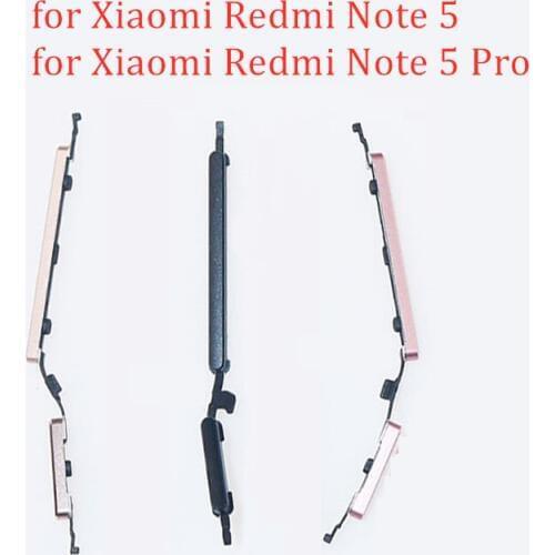 For Xiaomi Redmi Note 5/ Note 5 Pro Power Volume Button Side Key Button On Off Switch Key for Redmi Note5 Repair Spare Parts