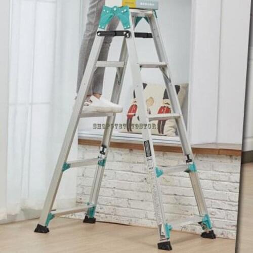 Ladder Telescopic Ladder Thickened Vertical Ladder Aluminum Alloy Herringbone Ladder Portable Multi-functional De