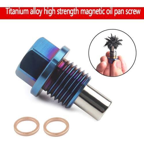 Titanium alloy magnetic oil release plug oil release nut M12*1.25 M12*1.5 M12*1.75 M14*1.5 oil release bolt