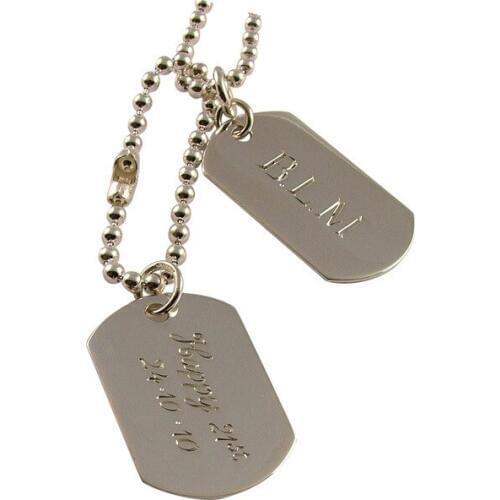 Metal Couple Military Blank Dog Tag for Engrave