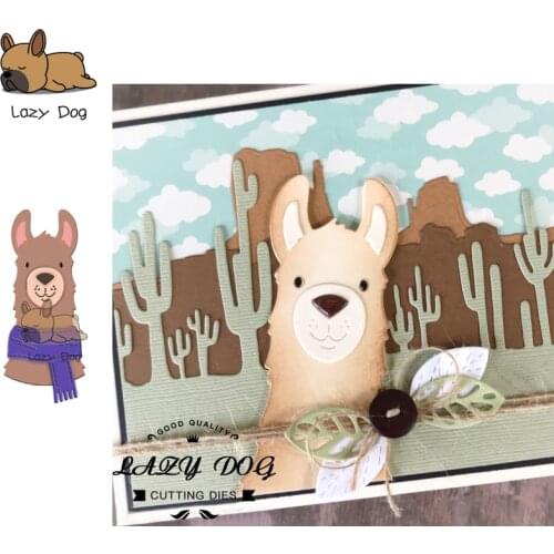 Lovely Alpaca Animal Metal Cutting Dies Scrapbooking Stencil DIY Decorative Craft Embossing Die Cuts Card Making New Dies For 20