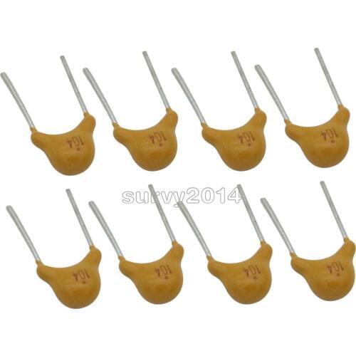 100PCS Monolithic Capacitor 104P 0.1UF 100NF 50V Pitch 5.08MM NEW