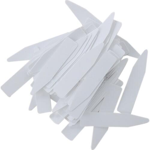 New 100 Pcs Reusable Pvc Plant Tag Label Tree Fruit Seedling Garden Flowerpot Plastic Label Sign Sorting Tool