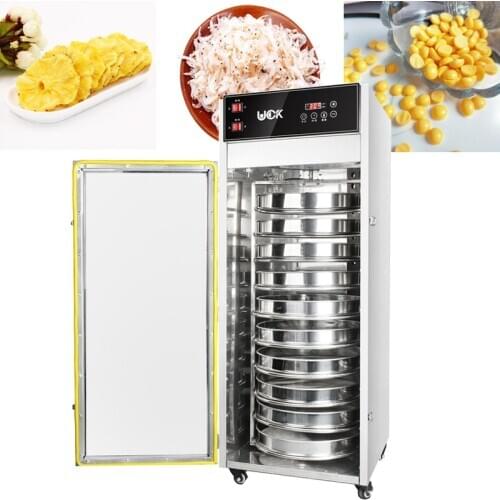 New Stainless Steel 10-pan Industrial Food Dehydrator Vegetable And Fruit Dried Meat Dryer