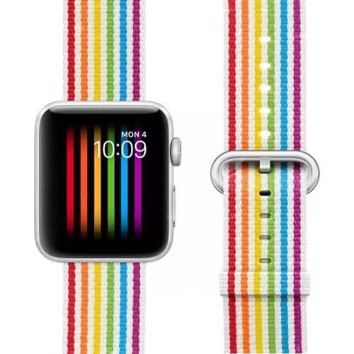 NATO Nylon Watchband Strap for Apple Watch Straps Canvas Band for Iwatch 3/2/1 38mm 42mm Bracelet Buckle 22cm a ALK VISION LB039