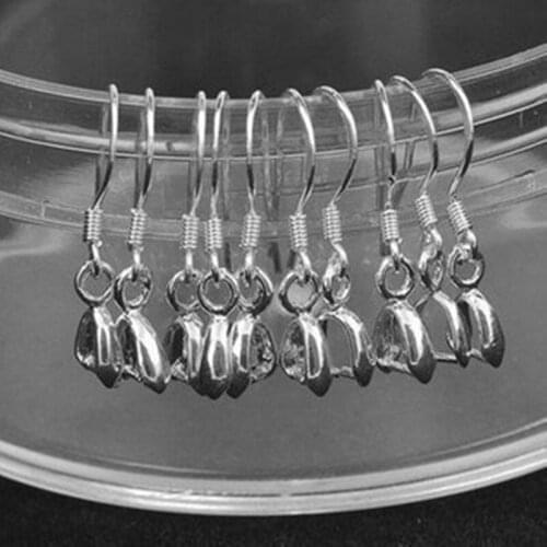 50Pcs 925 Sterling Silver Jewelry DIY Accessories Earring Accessories Pendant Ear Pads PJ001