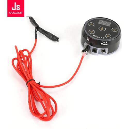 Tattoo Clip Cord 7 Ft High Quality Soft Durable Nylon Fiber Red Metal Audio Plug Hook Line Cable for Tattoo Power Supply Machine