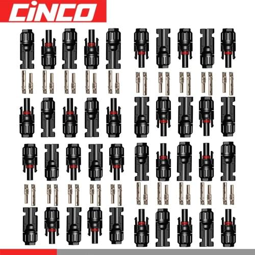 Waterproof IP67 10 20 50 100 1000 Pair PV Male / Female Solar Panel Cable Connector for PV cable 2.5/4/6mm solar panel connect