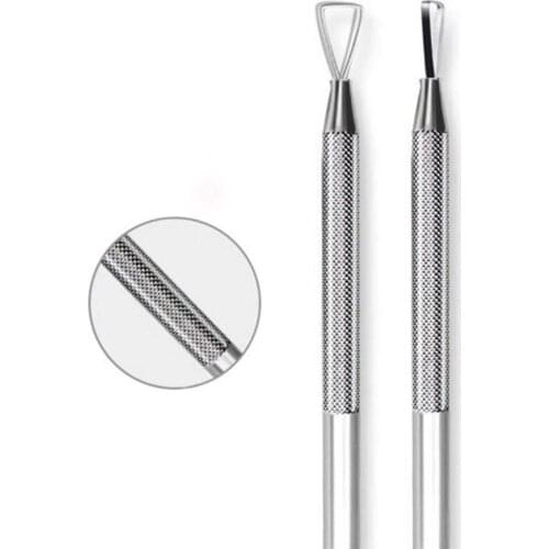 High Quality Stainless Steel Nail Gel UV Polish Remover Metal Stick Rod Nail Pusher Tools