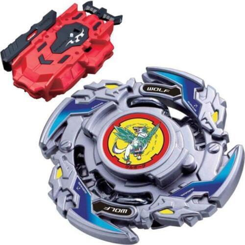 Wolborg 8 Bearing Burst Spinning Top BOOSTER B-121 New Kids Toy Top LR Red Bey Launcher