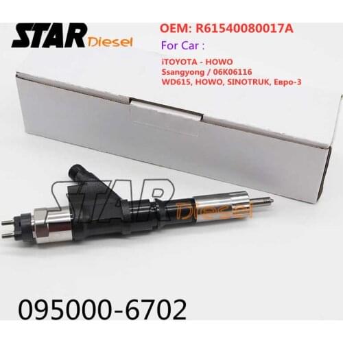 095000-6702 095000 6702 0950006702 Auto Fuel Injector Nozzle For iTOYOTA HOWO Ssangyong 06K06116 WD615 SINOTRUK Евро-3