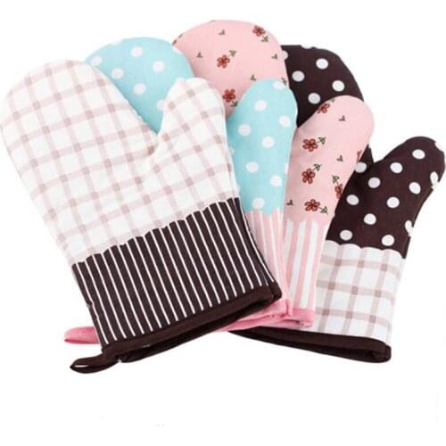 1PC Heat Resistant Gloves Fire Insulation BBQ Glove Kitchen Oven Grill Bake Thicken Gloves for Home Outdoor Supplies