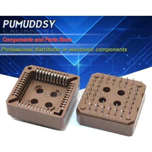 10PCS PLCC32-SMD PLCC44-SMD IC Socket PLCC32-DIP PLCC44-DIP Socket adapter , 32 Pin 44 pin PLCC Converter