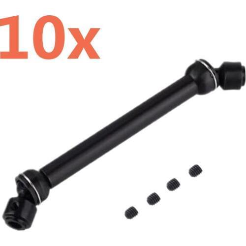 10Pieces 112mm-152mm Heavy Duty Metal Steel Drive Shaft for Axial SCX10 90046 RC4WD D90 Wraith RC Car Vehicle Hop Up Parts