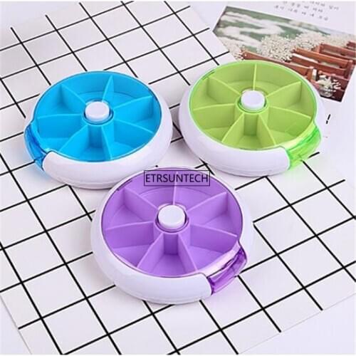 100Pcs Box Storage Box Mini Round Box Container Dispenser Makeup Jewelry Adjustable Components Packaging Storage Case