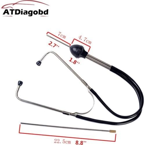 22.5+7CM Mechanics Cylinder Stethoscope Car Engine Block Diagnostic Automotive Hearing Tools Anti-shocked Durable Chromed-steel