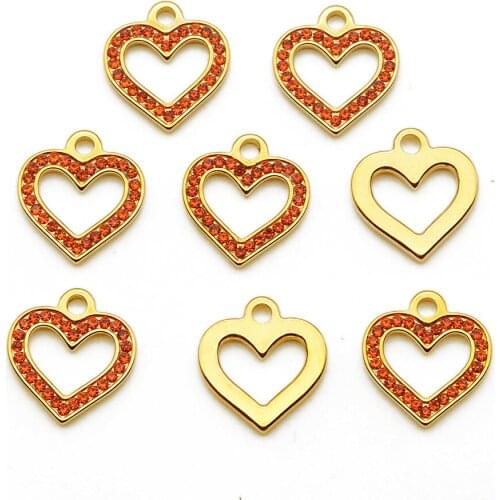 3pcs/lot 100% Stainless Steel Heart Key Pendant DIY Jewelry Charm Wholesale OEM Design Factory Price Custom Top Quality