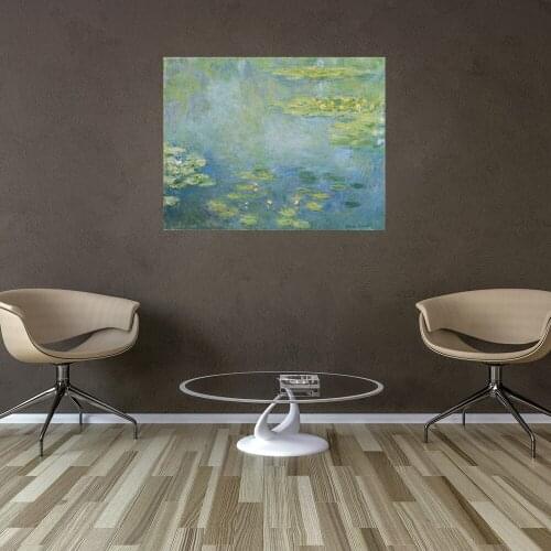 Home Decoration Painting Reproduction Claude Monet Water Lilies Canvas Art Picture Printed Oil Canvas Painting Wholesale