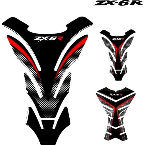 For Kawasaki ZX6R ZX-6R 636 3D resin fuel tank pad protection sticker motorcycle sticker fuel tank sticker