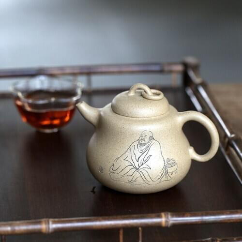 Hall are recommended by the manual monohydrate brawl in period of mud, carved gourd pot of paint Luo Hantu 290 ml