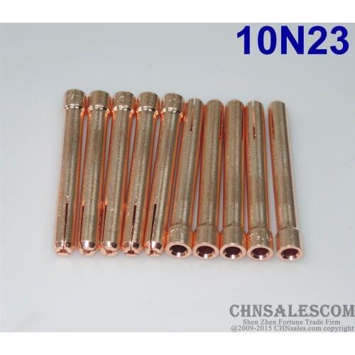 CHNsalescom 10 pcs 10N23 Collets for Tig Welding Torch WP-17 WP-18 WP-26 1.6mm 1/16"