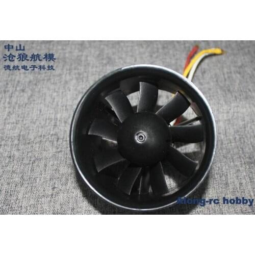 Freewing model part 80mm EDF 9 blades 6S E72313 3658-1920KV In runner motor (3350-3450g thrust) for 80 EDF jet RC airplane