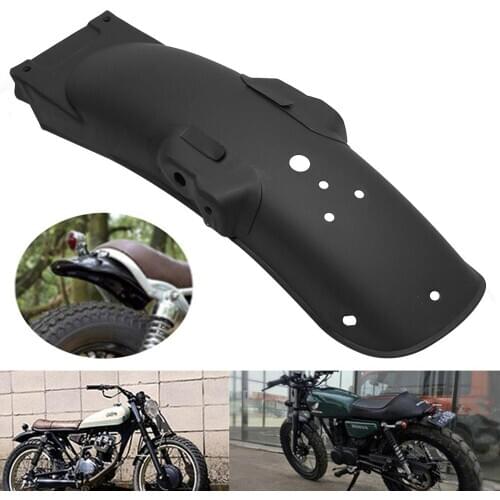 Motorcycle Black Universal Cafe Racer Rear Retro Metal Fender Mudguard Cover For Honda CG125 Yamaha Suzuki BMW