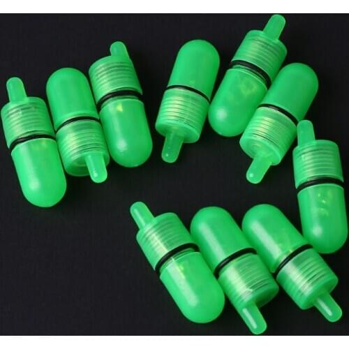 10pcs Night Float Fishing Rod Tip LED Light Alarm Bell Bite Carp Clip Alerter