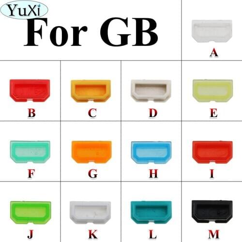 YuXi 2pcs Dust Cover For Game Boy for GB game Console Shell Dust Plug Plastic Button For DMG 001