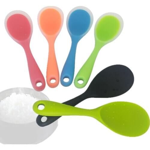 Silicone Rice Paddle Potato Food Spoon Non-stick Eco-friendly Heat-resistant for Rice Mashed Potato Turner