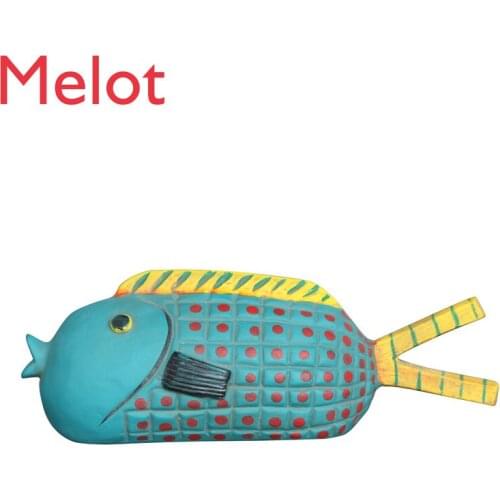 Modern Creative Cute Mouth Fish Decorations Ins Style Room Layout Small Ornaments Master Handmade Ceramic Lucky Taste homedecor