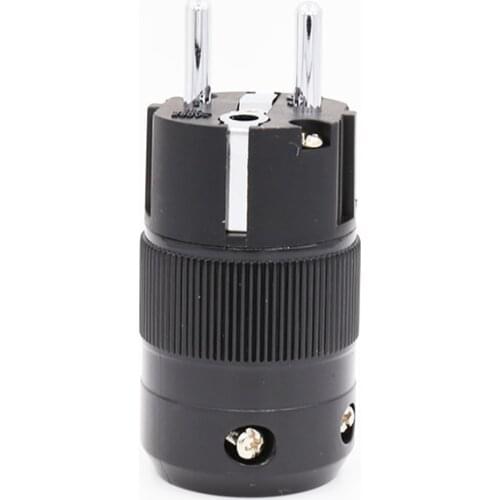 High Quality VE505R Without Logo High End Rhodium Plated EUR Schuko EU Power Plug & IEC Connector plug