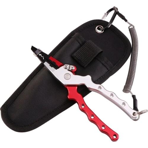 High-quality aluminum alloy, multi-functional lure pliers, fishing pliers, hollow handle, sea fishing line, scissors, pliers