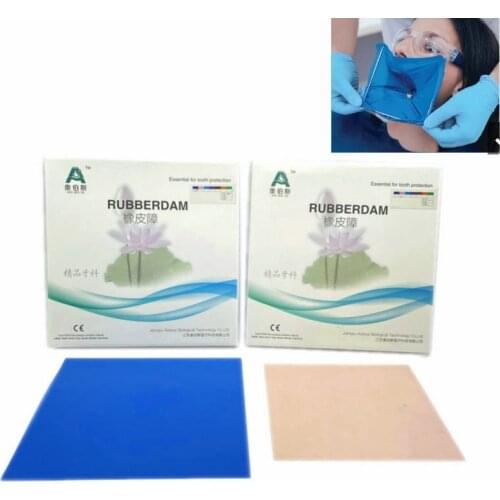 1 Box of High Quality Natural Rubber Latex Dental Dam Non Sterile Dam Small 52pcs or Large Dental Dam 36pcs
