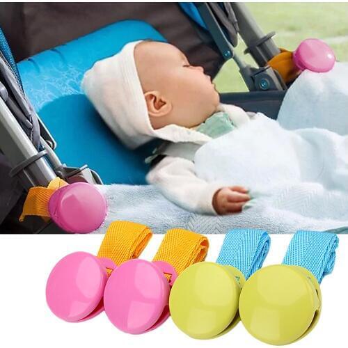 2pcs Baby Stroller Anti-slip Blanket Clip Fasteners Grippers Suspenders Holder for Sheet Holder Car Seat Accessory Baby Safty