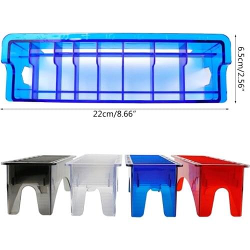 8 Grid Guide Limit Comb Storage Box Electric Hair Clipper Rack Holder Organizer Case Barber Salon Hairdressing Tools