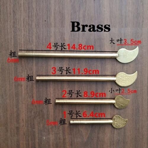 Antique Furniture Cabinet Door Pure Copper Straight Pins Chinese Hardware Copper Fittings Ancient Pins Bookcase Lock