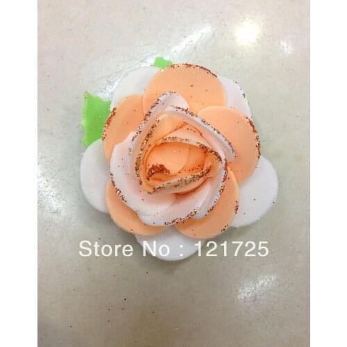 Free shipping foam flower multicolor with leaves little roses! artificial flowers with gold powder