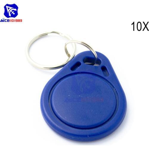 10PCS/Lot RFID Sensor Proximity IC Key Tags Keyfobs Token NFC TAG Keychain 13.56MHz For Arduino for Access Control Attendance
