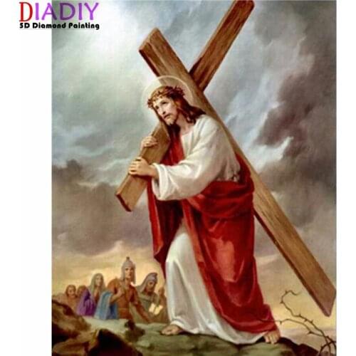 Religious Jesus Diy 5d diy Diamond Painting cross-stitch 5D diy Diamond Embroidery Full Square&round Drill Rhinestones