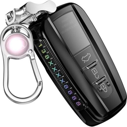 Car Key Case Cover For Toyota Corolla Accessories Holder Shell Keychain Protect car styling