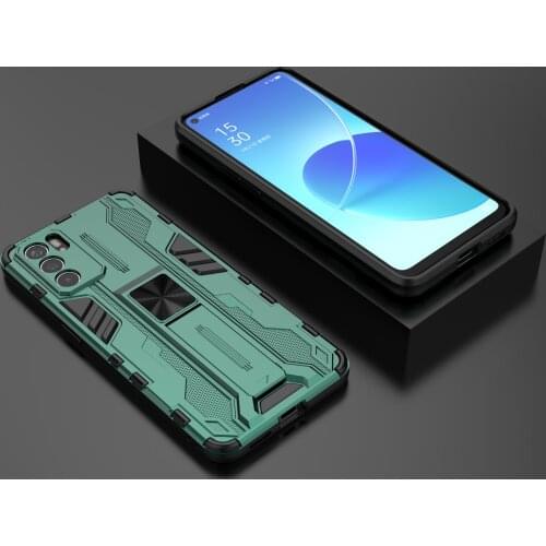 Luxury Shockproof Armor Invisible Magnetic Bracket Phone Case For OPPO K9 F19 Find X3 Reno 5F 5Z 5 6 Pro Plus Lite 4G 5G Cover