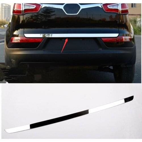 For KIA SportageR 2010 2011 2012 2013 2014 5dr High quality stainless steel Rear Trunk Lid Cover Trim ger 1PCS