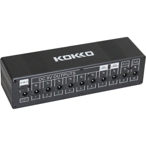 KOKKO Guitar Effect Pedal Board Power Supply Station 10 Outputs 9V 12V 18V High Quality Guitar Effect Pedal Guitar Accessories
