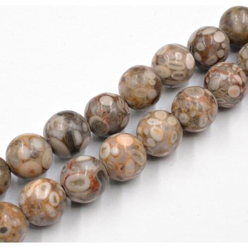 Natural Stone MAIFANITUM Beads Round Loose Spacer Beads for Jewelry Making 4/6/8/10/12mm DIY Handmade Charms Bracelets