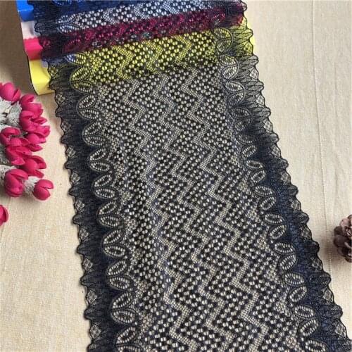 G-4 19cm E1117 Lace Fabric DIY Decoration High Quality Soft Fall Nylon Lace Curtain Decoration Wedding Dress Decoration