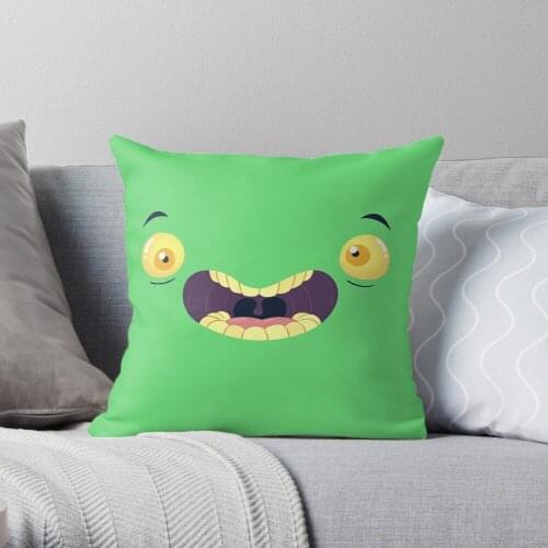 Monster Mugs - Cray Cray Throw Pillow Cushion Cover Polyester throw pillows case on sofa home living room car seat decor 45x45cm