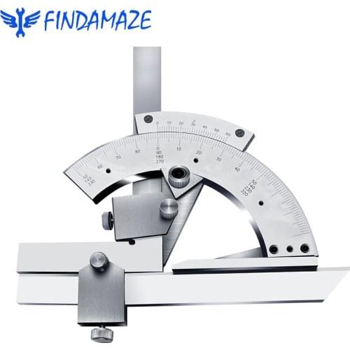 Multifunctional Measuring Angle Ruler Oblique Angle Protractor 0-320 Degree Precision Angle Measuring Instrument for Engineers